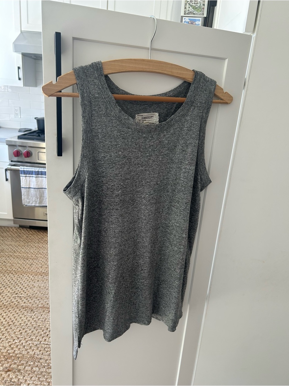 Current/Elliott Gray Heather Scoop Neck Tank